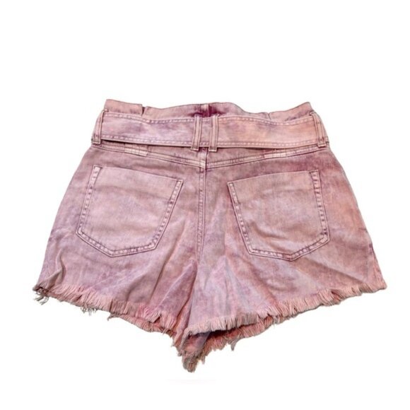 Free People‎ Pink Jean Shorts with Belt Sz Small - Picture 5 of 10
